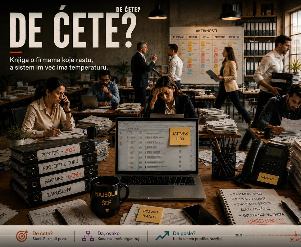 Naslovna strana knjige „De ćete?“